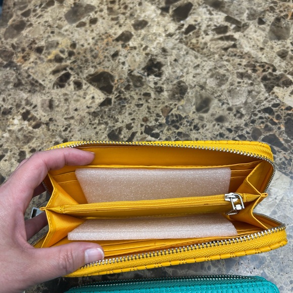 Badgley Mischka Yellow, Teal, and Coral Wallets - Picture 5 of 7